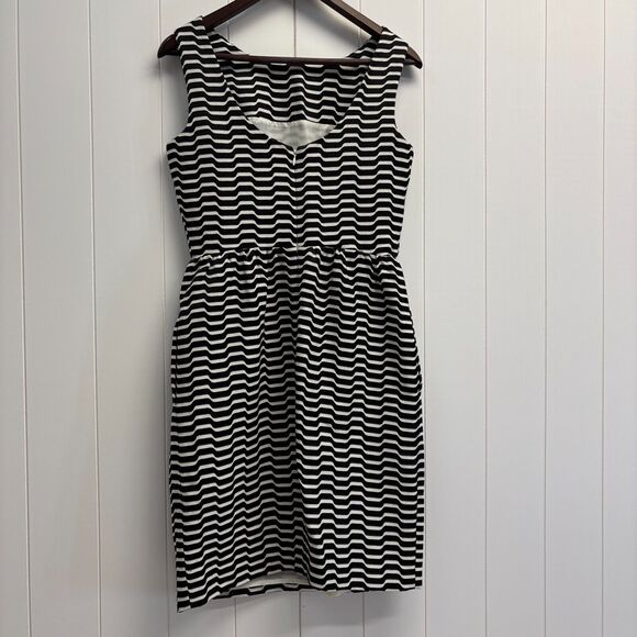 Liz Claiborne New York Zig Zag Corpcore Retro Dress & Jacket Set Size 6 Career - Picture 4 of 11